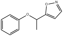 1-(5-ISOXAZOLYL)ETHYL PHENYL ETHER Struktur