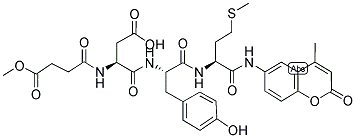 MEOSUC-ASP-TYR-MET-AMC Struktur