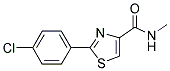 2-(4-CHLOROPHENYL)-N-METHYL-1,3-THIAZOLE-4-CARBOXAMIDE Struktur