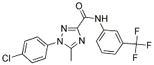 1-(4-CHLOROPHENYL)-5-METHYL-N-[3-(TRIFLUOROMETHYL)PHENYL]-1H-1,2,4-TRIAZOLE-3-CARBOXAMIDE Struktur