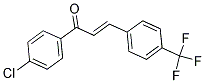 1-(4-CHLOROPHENYL)-3-[4-(TRIFLUOROMETHYL)PHENYL]PROP-2-EN-1-ONE Struktur