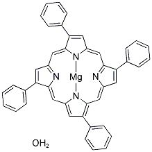 MAGNESIUM MESO-TETRAPHENYLPORPHINE HYDRATE Struktur