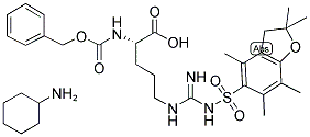 Z-ARG(PBF)-OH CHA Struktur