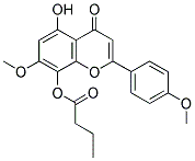 KAEMPFEROL-7,4'-DIMETHOXY-8-BUTYRYL ESTER Struktur