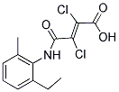 2,3-DICHLORO-4-(2-ETHYL-6-METHYLANILINO)-4-OXOBUT-2-ENOIC ACID Struktur