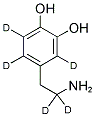 DOPAMINE HCL (RING-D3, 2,2-D2) Struktur