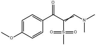 3-(DIMETHYLAMINO)-1-(4-METHOXYPHENYL)-2-(METHYLSULFONYL)-2-PROPEN-1-ONE Struktur