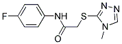 N-(4-FLUOROPHENYL)-2-[(4-METHYL-4H-1,2,4-TRIAZOL-3-YL)SULFANYL]ACETAMIDE Struktur