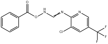 N'-(BENZOYLOXY)-3-CHLORO-5-(TRIFLUOROMETHYL)-2-PYRIDINECARBOXIMIDAMIDE Struktur