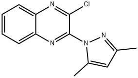 2-CHLORO-3-(3,5-DIMETHYL-PYRAZOL-1-YL)-QUINOXALINE Struktur