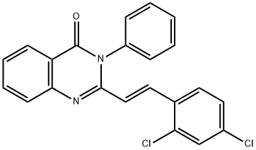 2-(2,4-DICHLOROSTYRYL)-3-PHENYL-4(3H)-QUINAZOLINONE Struktur