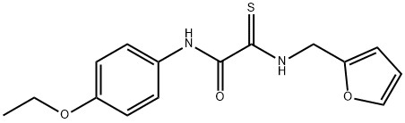 N-(4-ETHOXYPHENYL)-2-[(2-FURYLMETHYL)AMINO]-2-THIOXOACETAMIDE Struktur