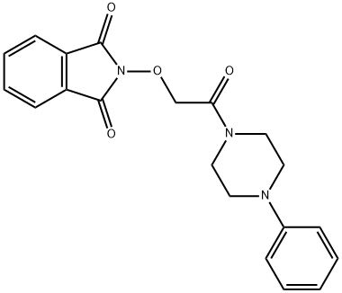 2-[2-OXO-2-(4-PHENYLPIPERAZINO)ETHOXY]-1H-ISOINDOLE-1,3(2H)-DIONE Struktur