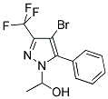 1-ACETYL-4-BROMO-3-TRIFLUOROMETHYL-5-PHENYLPYRAZOLE Struktur