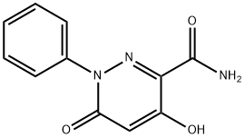 4-HYDROXY-6-OXO-1-PHENYL-1,6-DIHYDRO-3-PYRIDAZINECARBOXAMIDE Struktur