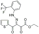 ETHYL 2,4-DIOXO-4-(2-THIENYL)-3-(2-[2-(TRIFLUOROMETHYL)PHENYL]HYDRAZONO)BUTANOATE Struktur