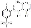 N-[2-FLUORO-5-(METHYLSULPHONYL)-2,6-DICHLOROPHENYL]BENZAMIDE Struktur