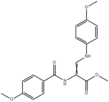 METHYL 3-(4-METHOXYANILINO)-2-[(4-METHOXYBENZOYL)AMINO]ACRYLATE Struktur