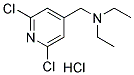 N-[(2,6-DICHLORO-4-PYRIDYL)METHYL]-N,N-DIETHYLAMINE HYDROCHLORIDE Struktur