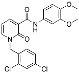 1-(2,4-DICHLOROBENZYL)-N-(3,4-DIMETHOXYPHENYL)-2-OXO-1,2-DIHYDRO-3-PYRIDINECARBOXAMIDE Struktur