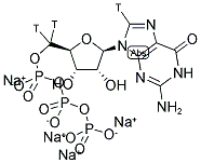 GUANOSINE 5'-TRIPHOSPHATE, TETRASODIUM SALT, [8,5'-3H]- Struktur