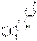 N-(1H-1,3-BENZIMIDAZOL-2-YLMETHYL)-4-FLUOROBENZENECARBOXAMIDE Struktur