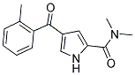 N,N-DIMETHYL-4-(2-METHYLBENZOYL)-1H-PYRROLE-2-CARBOXAMIDE Struktur