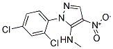 1-(2,4-DICHLOROPHENYL)-N-METHYL-4-NITRO-1H-PYRAZOL-5-AMINE Struktur