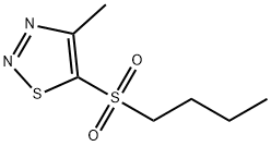 5-(BUTYLSULFONYL)-4-METHYL-1,2,3-THIADIAZOLE Struktur