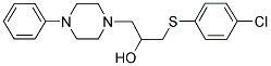 1-[(4-CHLOROPHENYL)SULFANYL]-3-(4-PHENYLPIPERAZINO)-2-PROPANOL Struktur