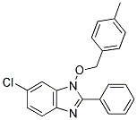 6-CHLORO-1-[(4-METHYLBENZYL)OXY]-2-PHENYL-1H-1,3-BENZIMIDAZOLE Struktur