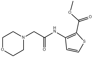 METHYL 3-[(2-MORPHOLINOACETYL)AMINO]-2-THIOPHENECARBOXYLATE Struktur