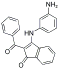 3-((3-AMINOPHENYL)AMINO)-2-(PHENYLCARBONYL)INDEN-1-ONE Struktur