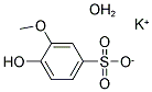 POTASSIUM GUAIACOL-4-SULFONATE HEMIHYDRATE Struktur