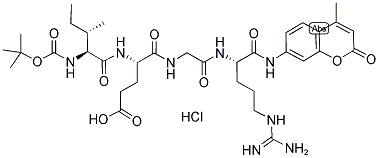 BOC-ILE-GLU-GLY-ARG-AMC HCL Struktur