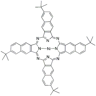 NICKEL(II) 2,11,20,29-TETRA-TERT-BUTYL-2,3-NAPHTHALOCYANINE Struktur