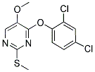 4-(2,4-DICHLOROPHENOXY)-2-(METHYLSULFANYL)-5-PYRIMIDINYL METHYL ETHER Struktur