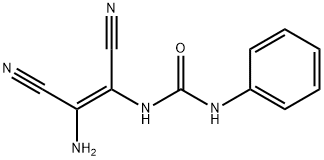 N-(2-AMINO-1,2-DINITRILOVINYL)(PHENYLAMINO)FORMAMIDE Struktur