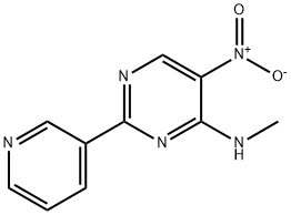 N-METHYL-5-NITRO-2-(3-PYRIDINYL)-4-PYRIMIDINAMINE Struktur