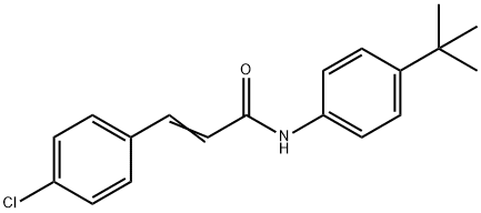 N-[4-(TERT-BUTYL)PHENYL]-3-(4-CHLOROPHENYL)ACRYLAMIDE Struktur