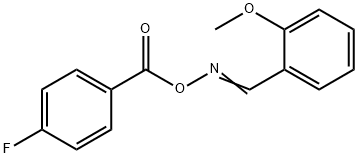 1-(([(4-FLUOROBENZOYL)OXY]IMINO)METHYL)-2-METHOXYBENZENE Struktur