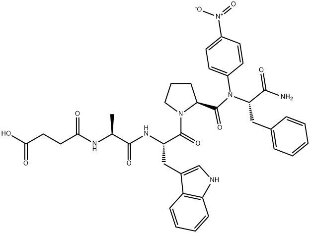 SUC-ALA-TRP-PRO-PHE-PNA Struktur