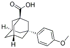 3-(4-METHOXYPHENYL)ADAMANTANE-1-CARBOXYLIC ACID Struktur