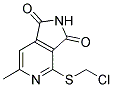 4-[(CHLOROMETHYL)THIO]-6-METHYL-2,3-DIHYDRO-1H-PYRROLO[3,4-C]PYRIDINE-1,3-DIONE Struktur