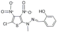 2-HYDROXYBENZALDEHYDE 1-(5-CHLORO-3,4-DINITRO-2-THIENYL)-1-METHYLHYDRAZONE Struktur