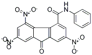 N4-PHENYL-2,5,7-TRINITRO-9-OXO-9H-FLUORENE-4-CARBOXAMIDE Struktur