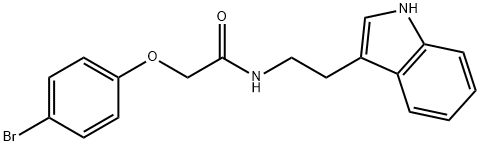 2-(4-BROMOPHENOXY)-N-(2-INDOL-3-YLETHYL)ETHANAMIDE Struktur