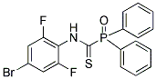 N-(4-BROMO-2,6-DIFLUOROPHENYL)OXO(DIPHENYL)PHOSPHORANECARBOTHIOAMIDE Struktur