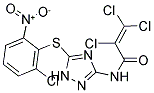 N1-(5-[(2-CHLORO-6-NITROPHENYL)THIO]-1H-1,2,4-TRIAZOL-3-YL)-2,3,3-TRICHLOROACRYLAMIDE Struktur