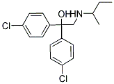 2-(SEC-BUTYLAMINO)-1,1-BIS(4-CHLOROPHENYL)-1-ETHANOL Struktur